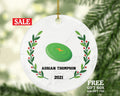 Frisbee Game Player Christmas Ornament Personalized-  Custom Frisbee Lover Gift