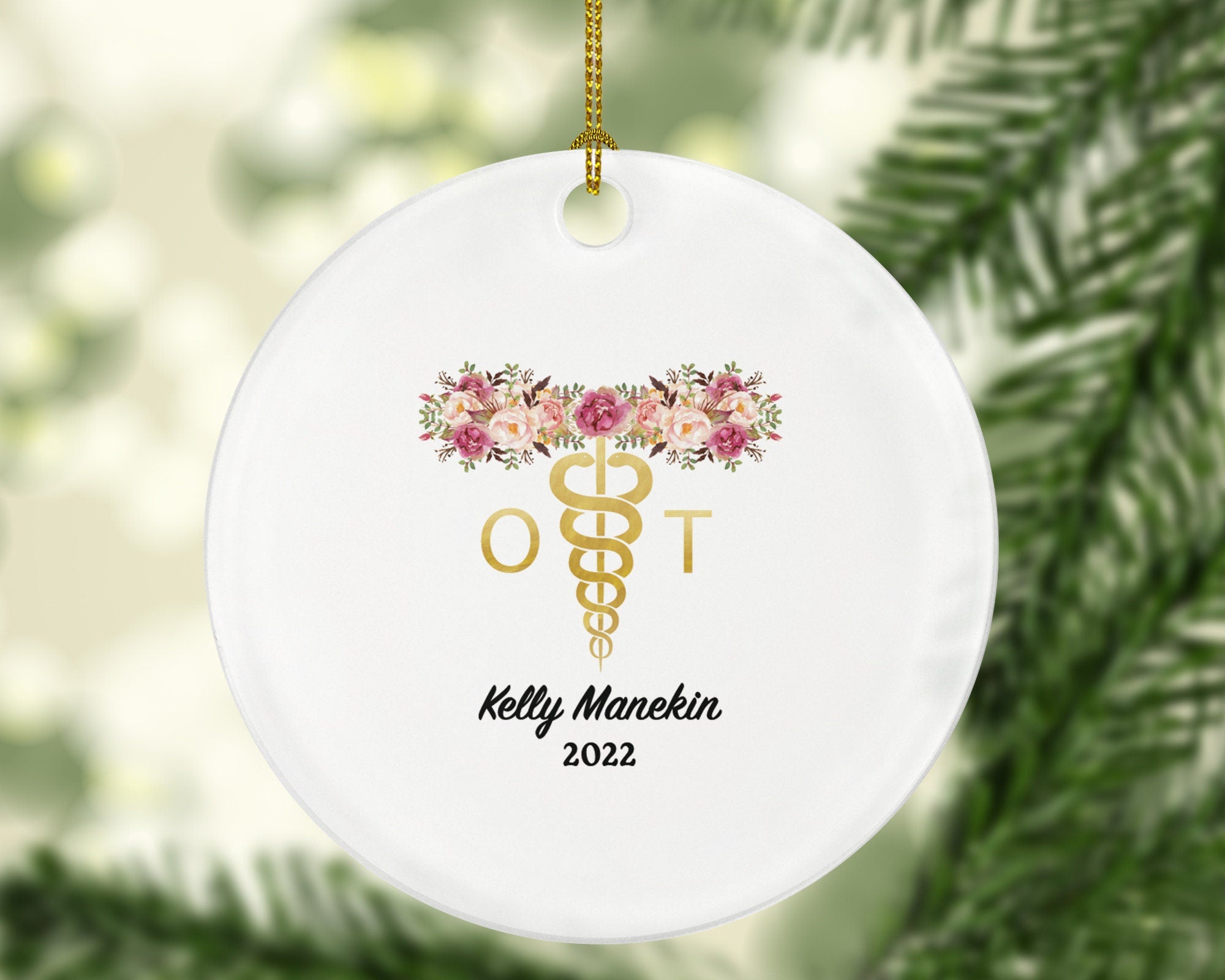 Personalized Occupational Therapist Christmas Ornament - Therapy Gift OT Graduation Occupation Super Power Thank You Superpower