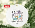 Orthopedic Physician Christmas Ornament Personalized, Manual Physical Therapist Medical Spinal Orthopedist Chiropractor Physiotherapist Gift