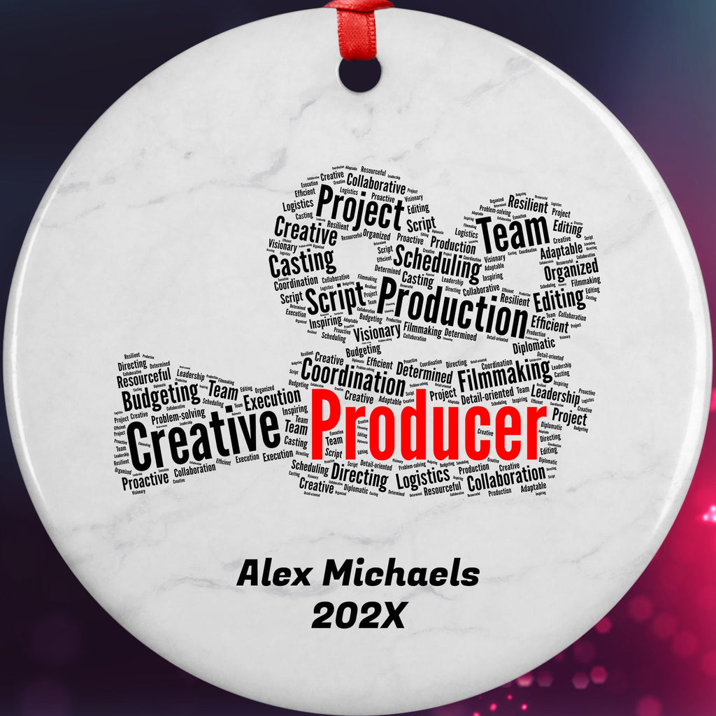 Producer Personalized Christmas Ornament