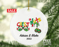 Chest Nuts Couple Funny Christmas Ornament - Personalized Mr and Mrs Married Future Marriage Husband Wife Fiancé Love