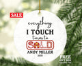 Realtor Real Estate Agent Personalized Ornament - House Broker Personalized Ornament- New Real Estate Seller Christmas Ornament