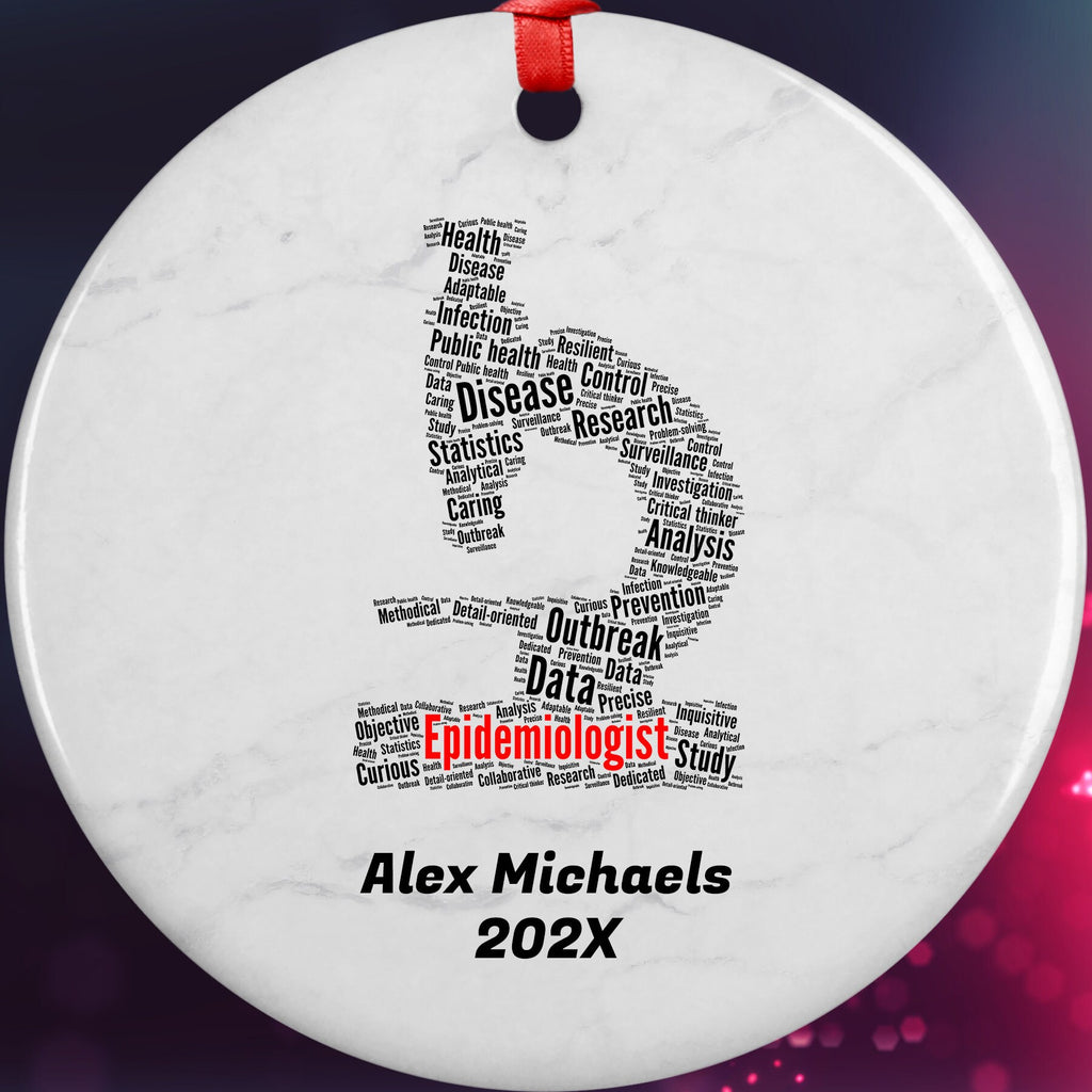 Epidemiologist Personalized Christmas Ornament