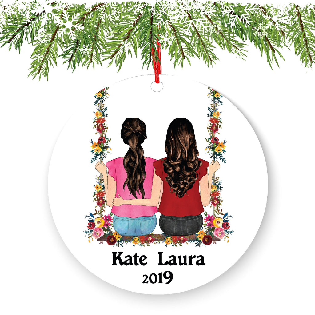 Soul Sisters for 2, Best Friends Christmas Ornament for Sisters, Personalized Ornament, BFF Gift, Personalized Friend Ornament, Besties