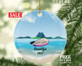 Paddle Board Christmas Ornament Personalized, Paddling Water Beach Sports Gift, Paddler Ornament