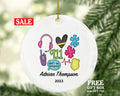 911 Dispatcher/Operator Christmas Ornament Personalized - Custom Name Year Holiday Gift for Female or Male