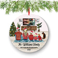 Cozy Family Christmas Ornament: Personalized Parents, Kids & Pets