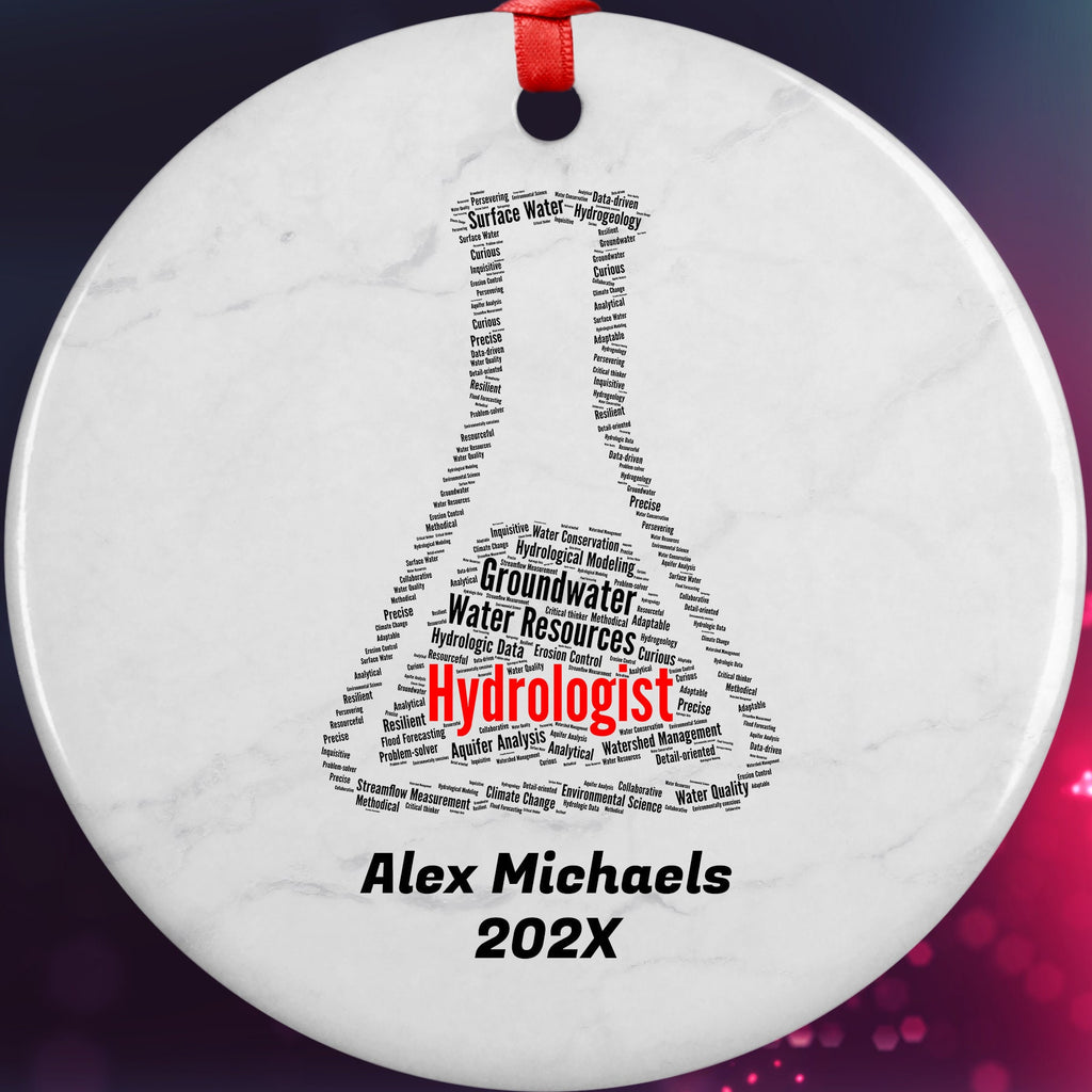 Hydrologist Personalized Christmas Ornament