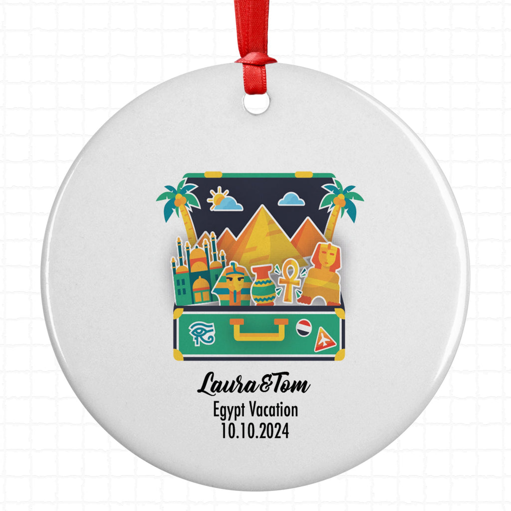 Egypt, Cairo, Ornament, Engagement, Married, Travel, Gift for Engaged Couple, Engagement Gift, Trip, Vacation Souvenir