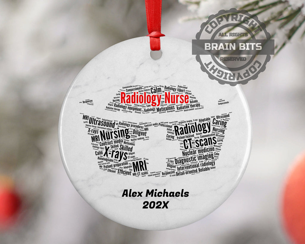 Radiology Nurse Personalized Christmas Ornament