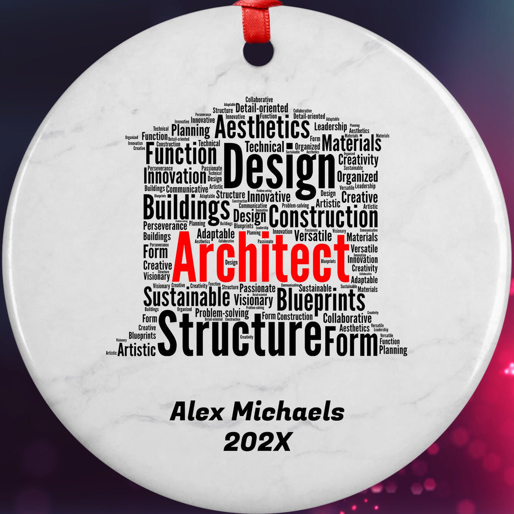 Architect Personalized Christmas Ornament