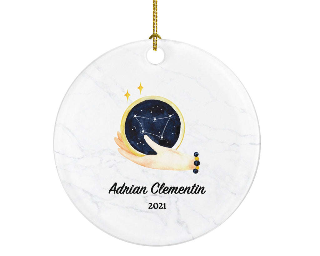 Fortune Teller Medium Christmas Ornament Personalized - Gift for a Medium Astrology Future Estimate Hand Reader Custom Name