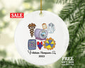 MRI Tech Christmas Ornament Personalized - Magnetic Resonance Imaging Scanner MRI Technologists Radiologic Scan Health Worker Gift