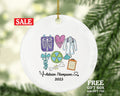 Radiology Nurse Assistant Technologist  X-Ray Technician Christmas Ornament Personalized - Radiologic Scan Health Worker Gift