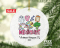 Nutritionist Christmas Ornament Personalized Gift -  Custom Name Year
