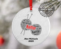 Knitter Personalized Christmas Ornament Backup