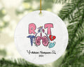 Respiratory Therapist Christmas Ornament Personalized - NBRC, National Board Respiratory Care, Therapy, Medical Gift - Custom Name Year
