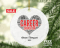 Career Counselor Christmas Ornament Personalized - Business New Job Consultant Career Counselor Gift