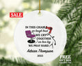 Hair Dresser, Stylist Christmas Ornament Personalized - Hair Stylist Gift Getting a Hair Cut - Custom Name Year