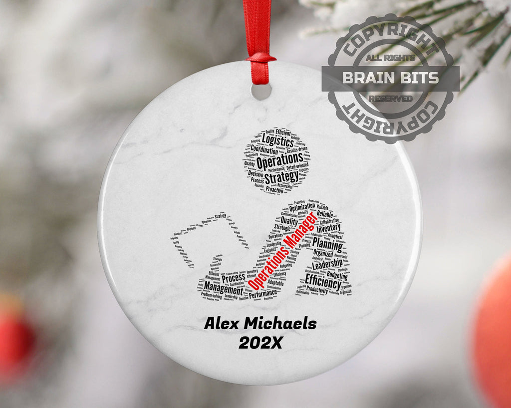 Operations Manager Personalized Christmas Ornament