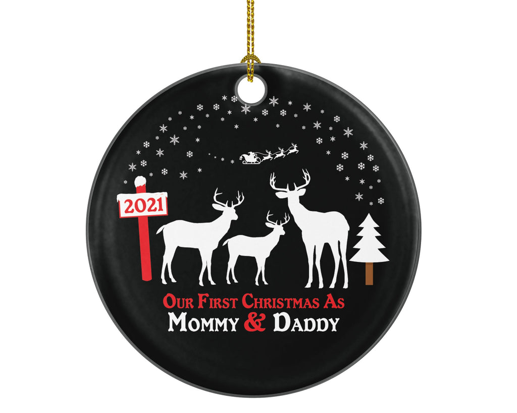 Our First Christmas as Mommy and Daddy Ornament New Baby Ornament New Parents Ornament 2018 Ornament Mommy Ornament New Mom and Dad Gift