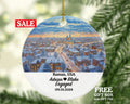 Kansas Christmas Ornament Personalized - KS Engaged Married Family Together Couple Travel Honeymoon Engagement Marriage