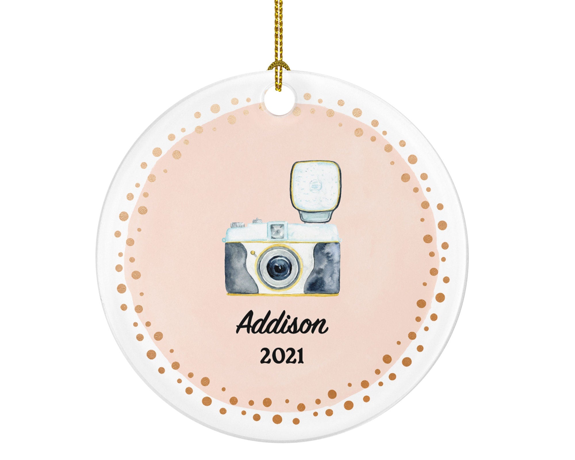 Photography Camera Photographer Ornament Personalized Wedding Gift Custom Shoot People