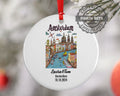 Amsterdam, Holland, Ornament, Engagement, Married, Travel, Gift for Engaged Couple, Engagement Gift, Trip, Vacation Souvenir