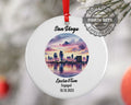San Diego Ornament, Engagement, Married, Travel, Gift for Engaged Couple, Engagement Gift, Trip, Vacation Souvenir