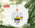 Plumbing, Plumber Personalized Christmas Ornament - Tool Box Holiday Handyman Helper Gift