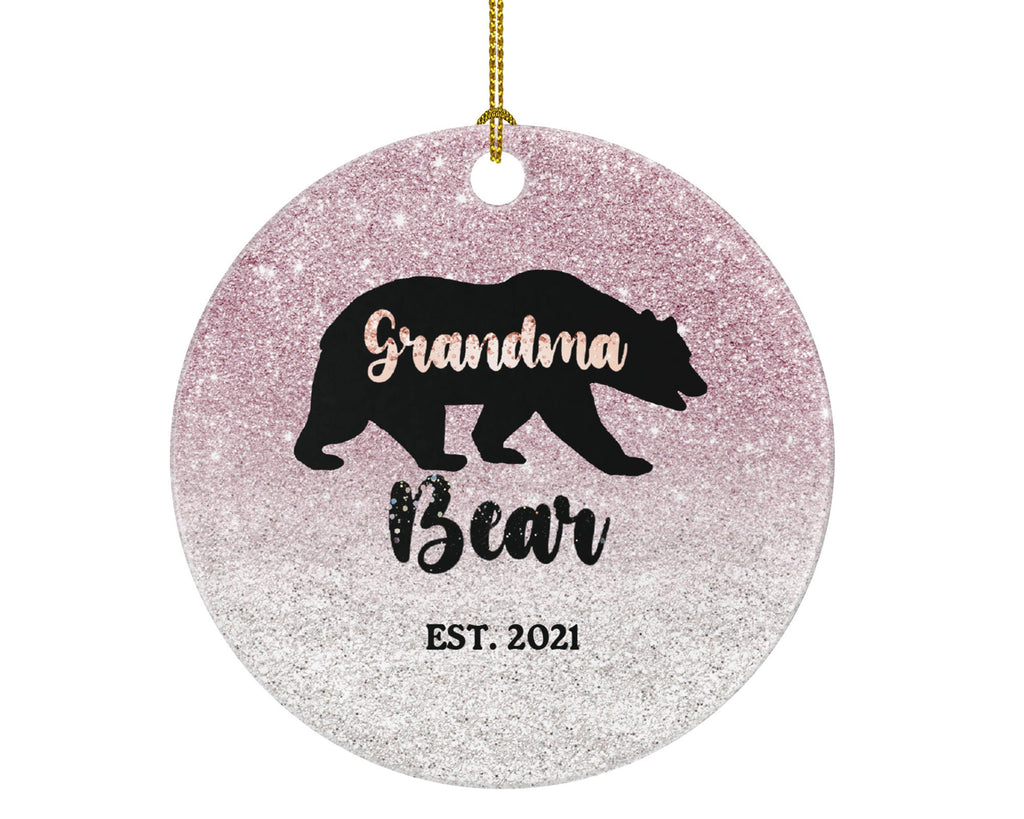 Grandma Bear Ornament, Grandma Bear Gift, Grandparent Pregnancy Announcement, Mother's Day Gift
