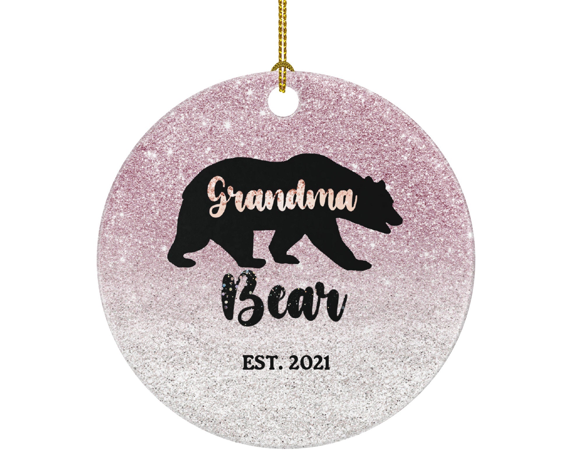 Grandma Bear Ornament, Grandma Bear Gift, Grandparent Pregnancy Announcement, Mother's Day Gift