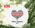 Interviewer Christmas Ornament Personalized - Business New Job Interview Worker Gift