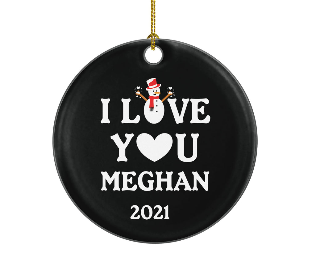 Personalized I Love You For Couple Ornament, Couple Gift Christmas, Newly Engaged Newlywed, First 1st Lover Engaged, Married Proposal