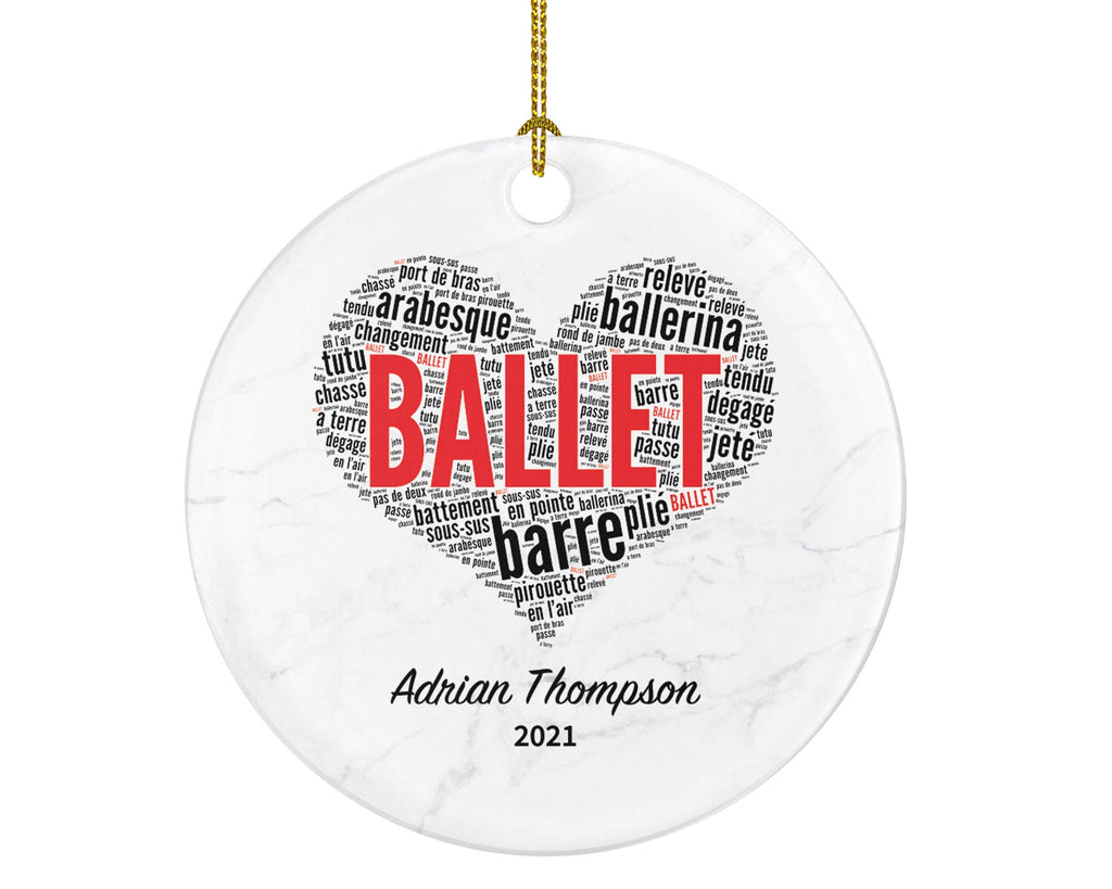 Ballet Christmas Ornament Personalized - Gift for Dancer Ballet Dance Do Perform Gift for Ballet