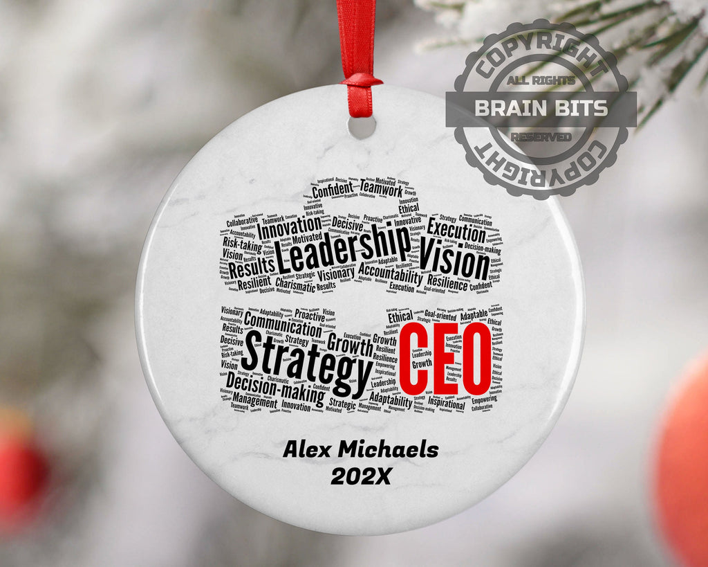 Chief executive officer CEO Personalized Christmas Ornament