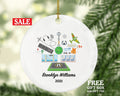 Aviation Airport Worker Pilot Christmas Ornament - Planner Operations Manager Aeronautical Engineer Flight Attendant Dispatcher Personalized