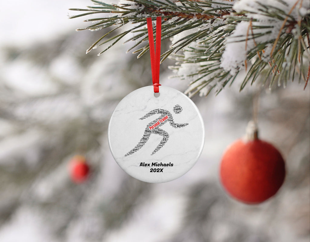 Personal Trainer Personalized Christmas Ornament