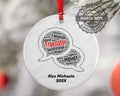 Translator Personalized Christmas Ornament