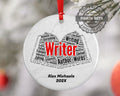 Writer Personalized Christmas Ornament