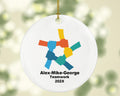 Personalized Teamwork Ornament – Custom Business Gift for Teams, Colleagues & Coworkers – Holiday Office Appreciation Keepsake