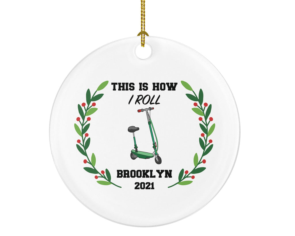 Electric Scooter Christmas Ornament Personalized - Riding Scooter Gift Folding Motorized Scooter - This is how I roll
