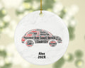 Ride Share Driver Ornament, Rideshare Gift for Drivers, Custom Car Word Art Holiday Keepsake, Ceramic Ornament