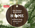 Our New Home with State Ornament, Custom Housewarming First Christmas Wedding House Homeowner Property Casa Villa Mansion Buyer Owner Broker