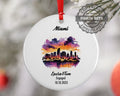 Miami Ornament, Engagement, Married, Travel, Gift for Engaged Couple, Engagement Gift, Trip, Vacation Souvenir