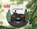 Personalized New Driver Christmas Ornament Boy Male Car Driving Convertible New License Owner Driver's License Plate Custom Gift For Teenage