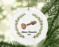 Sitar Christmas Ornament Personalized - Sitar Musical Instrument Playing Gift for Sitar Player - Custom Name Year