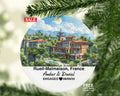 Personalized Rueil-Malmaison France Christmas Ornament, Château de Malmaison, Seine River, Mr & Mrs Wedding, Engagement, or Honeymoon Keepsake for Couples
