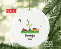 Lawn Mower Christmas Ornament Personalized, Mowing Grass, Lawn Care Worker, Landscapers, Cutting The Grass, Push Mower Gift For Lawn