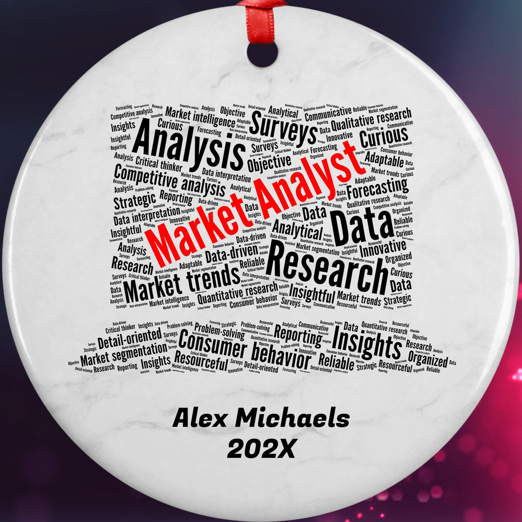 Market Research Analyst Personalized Christmas Ornament